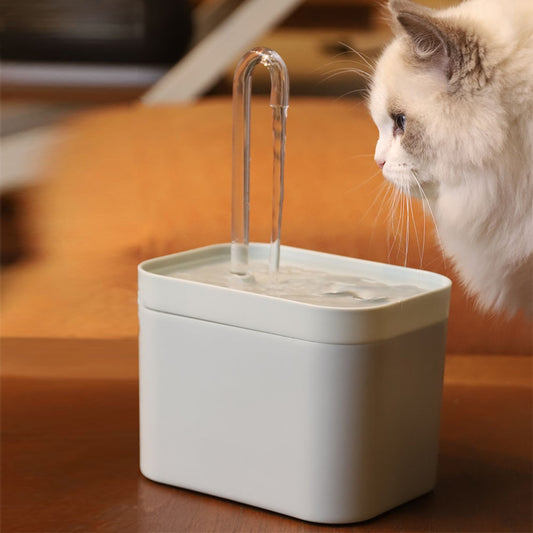 Cat/Dog Water Fountain Auto Filter USB Electric Mute Cat Drinking Bowl 1.5L Water Dispenser